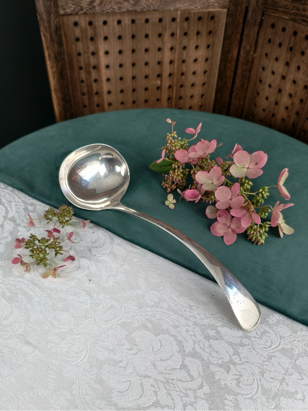 Vintage Silver Plated Large Serving Ladle